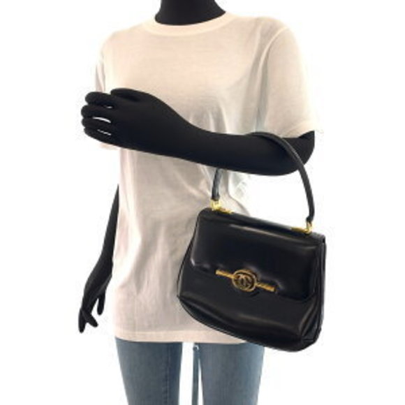 GUCCI Black Leather Handbag - Picture 8 of 9